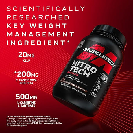 MuscleTech Nitro Tech Ripped, 2lbs - 21 Servings