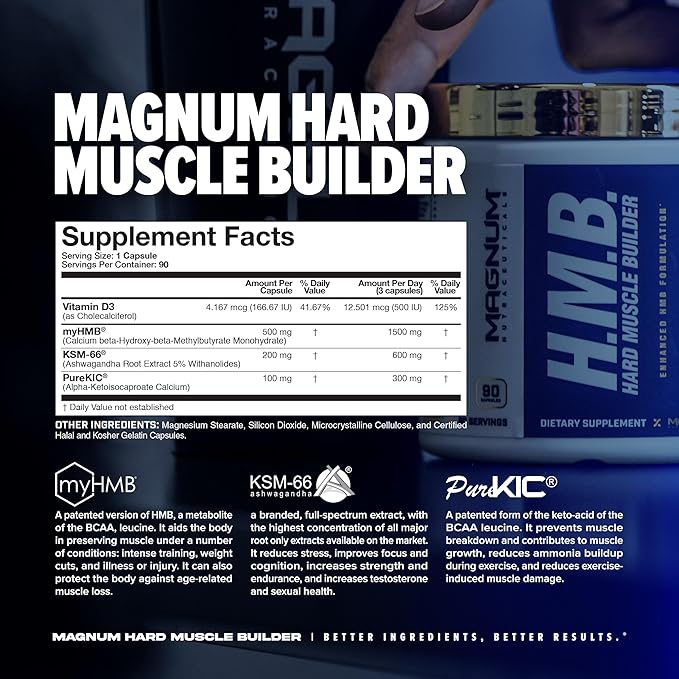 Magnum H.M.B. - Hard Muscle Builder, 90 Caps - 90 Servings