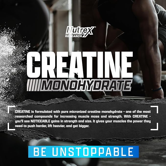 Nutrex Creatine Monohydrate, 2 x 60 Servings