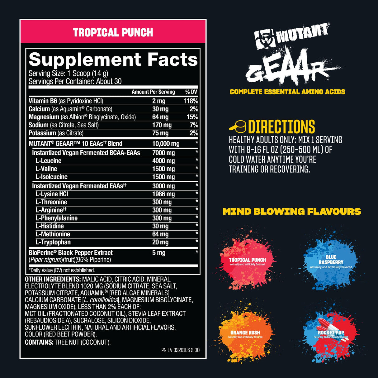 Mutant Geaar (EAA Recovery Complex), 2 x 30 Servings