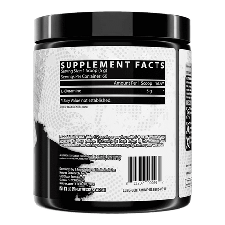 Nutrex Glutamine Pure, 60 Servings