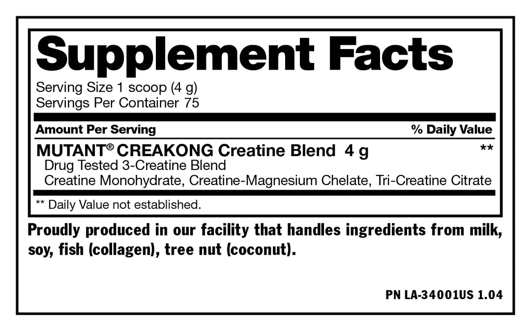 Mutant Creakong, 75 servings