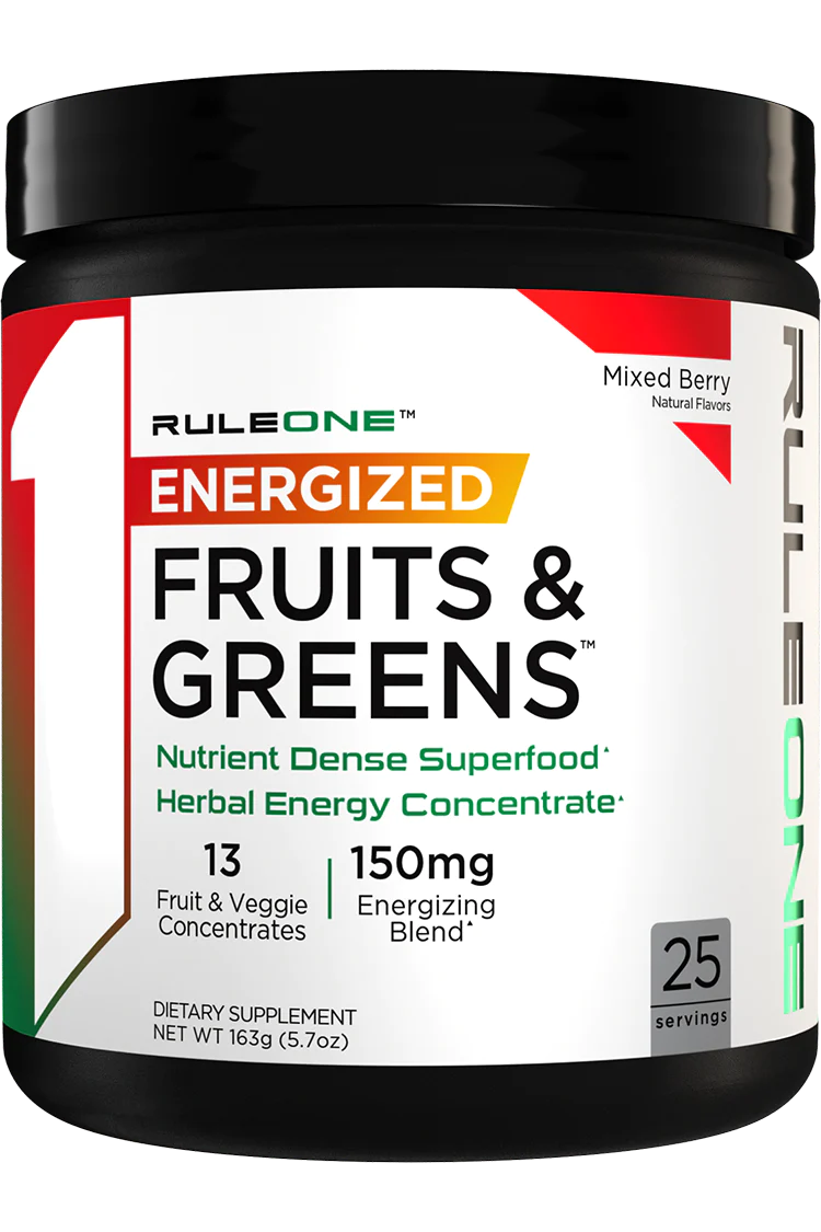 Rule1 Energized Fruits & Greens, 25 Servings