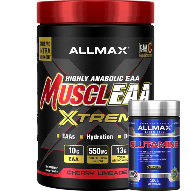 Allmax MuscleEAA Xtreme, 30 Servings + Free Glutamine 100g