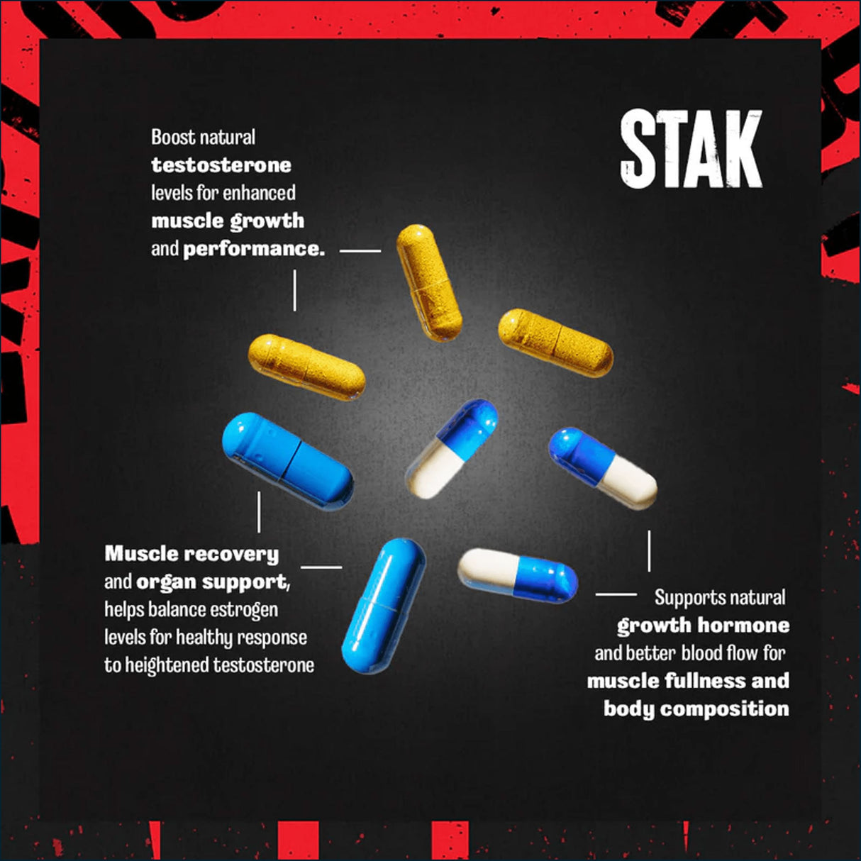 Animal Hormone Booster Stak, 21 Packs Testosterone Boosters Universal Nutrition 