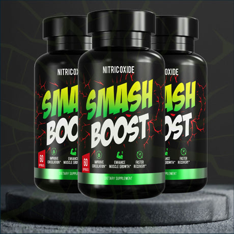 Smash Boost Nitric Oxide Booster , 3 x 60 Capsules Testosterone Boosters Smash 