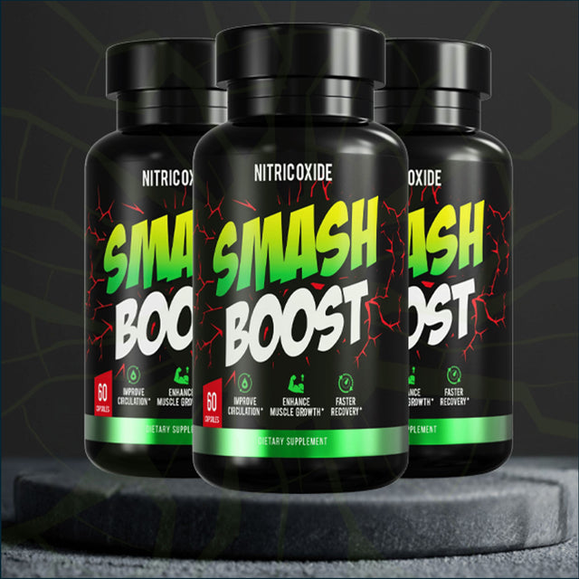 Smash Boost Nitric Oxide Booster , 3 x 60 Capsules Testosterone Boosters Smash 