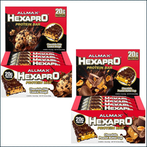 Allmax Hexapro Protein Bar, 2 Boxes of 12 (Mix & Match) Bars, Cookies & Snacks Allmax Nutrition 