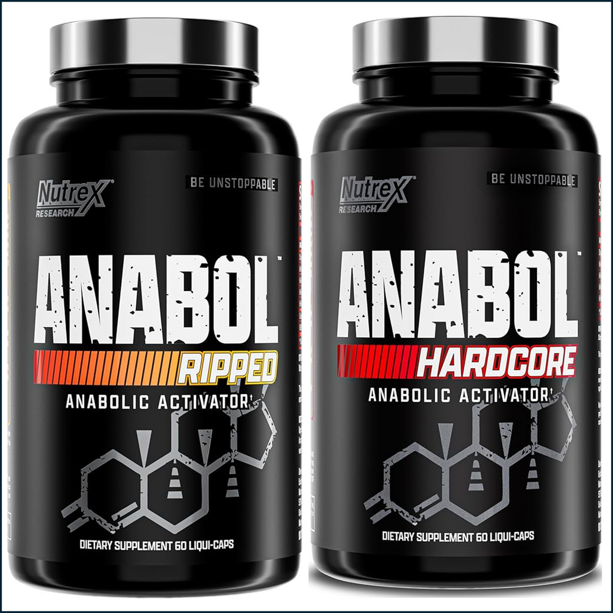 Nutrex Anabol Hardcore & Ripped Combo, 60 Caps of each