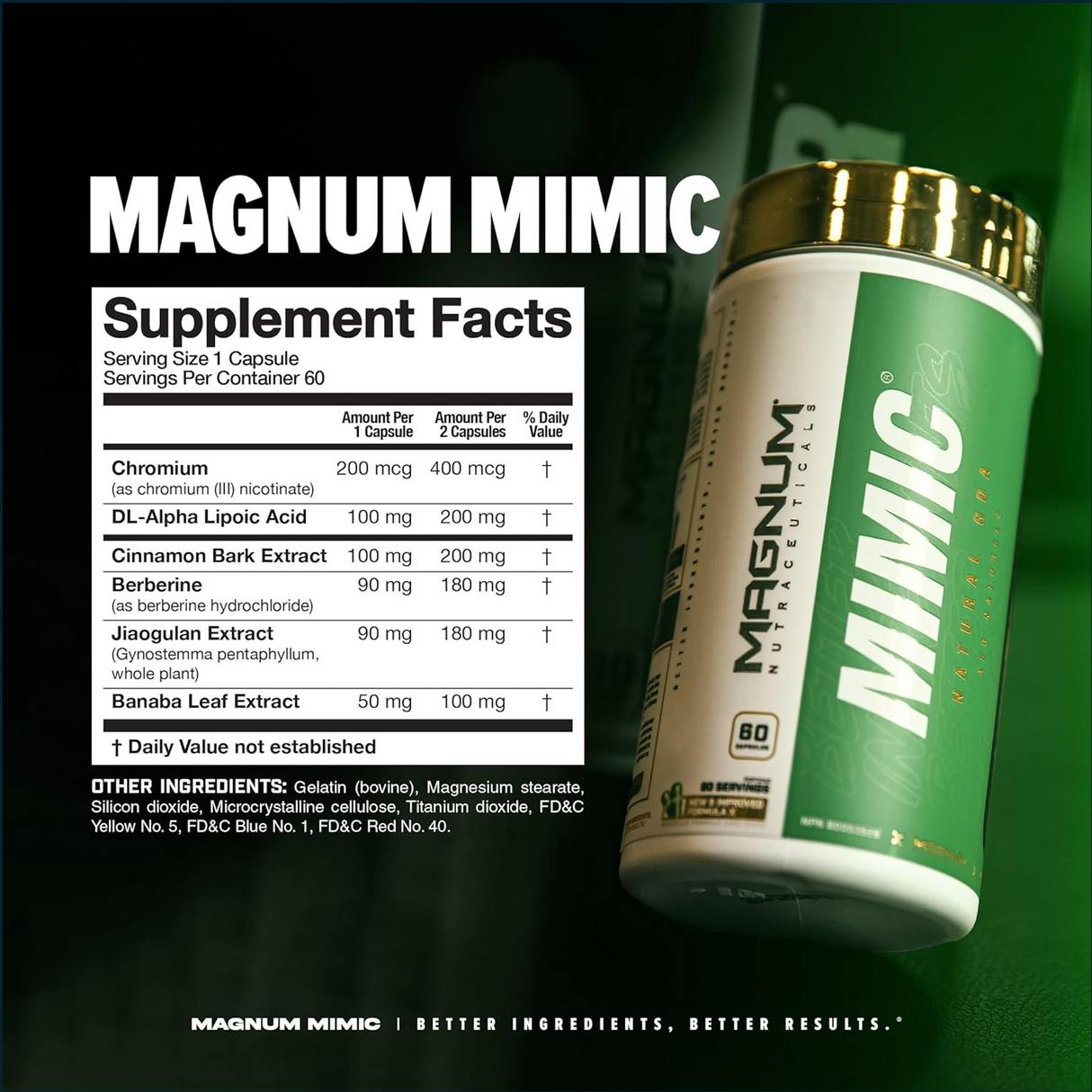 Magnum Mimic - Glucose Disposal Agent, 60 Caps - 60 Servings