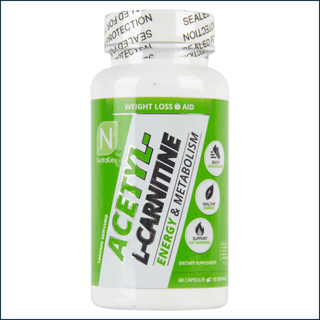NutraKey Acetyl-L-Carnitine 1000mg, 60 Capsules Weight Loss NutraKey Health 