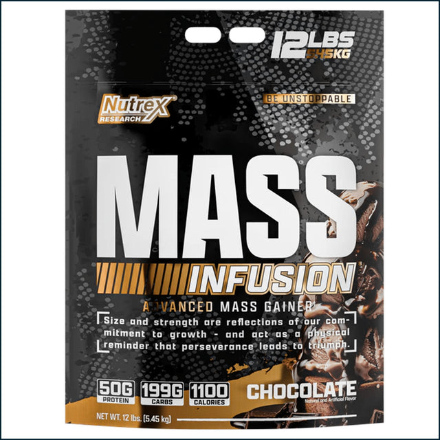 Nutrex Mass Infusion, 12lbs - 19 Servings Weight Gainer Nutrex Research 