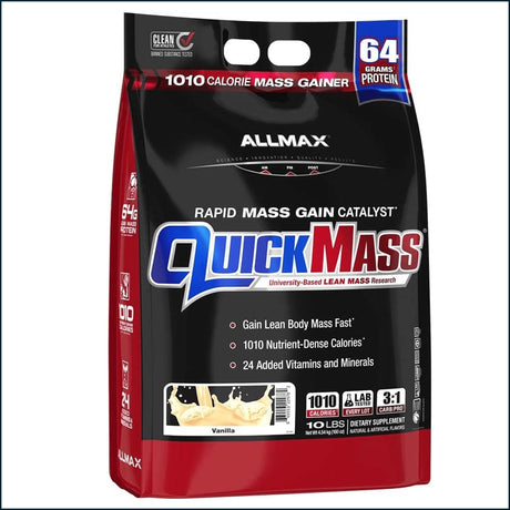 Allmax QuickMass, 10lbs Weight Gainer Allmax Nutrition 