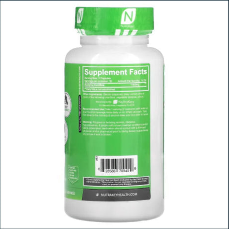 NutraKey Acetyl-L-Carnitine, 60 Capsules Weight Loss NutraKey Health 