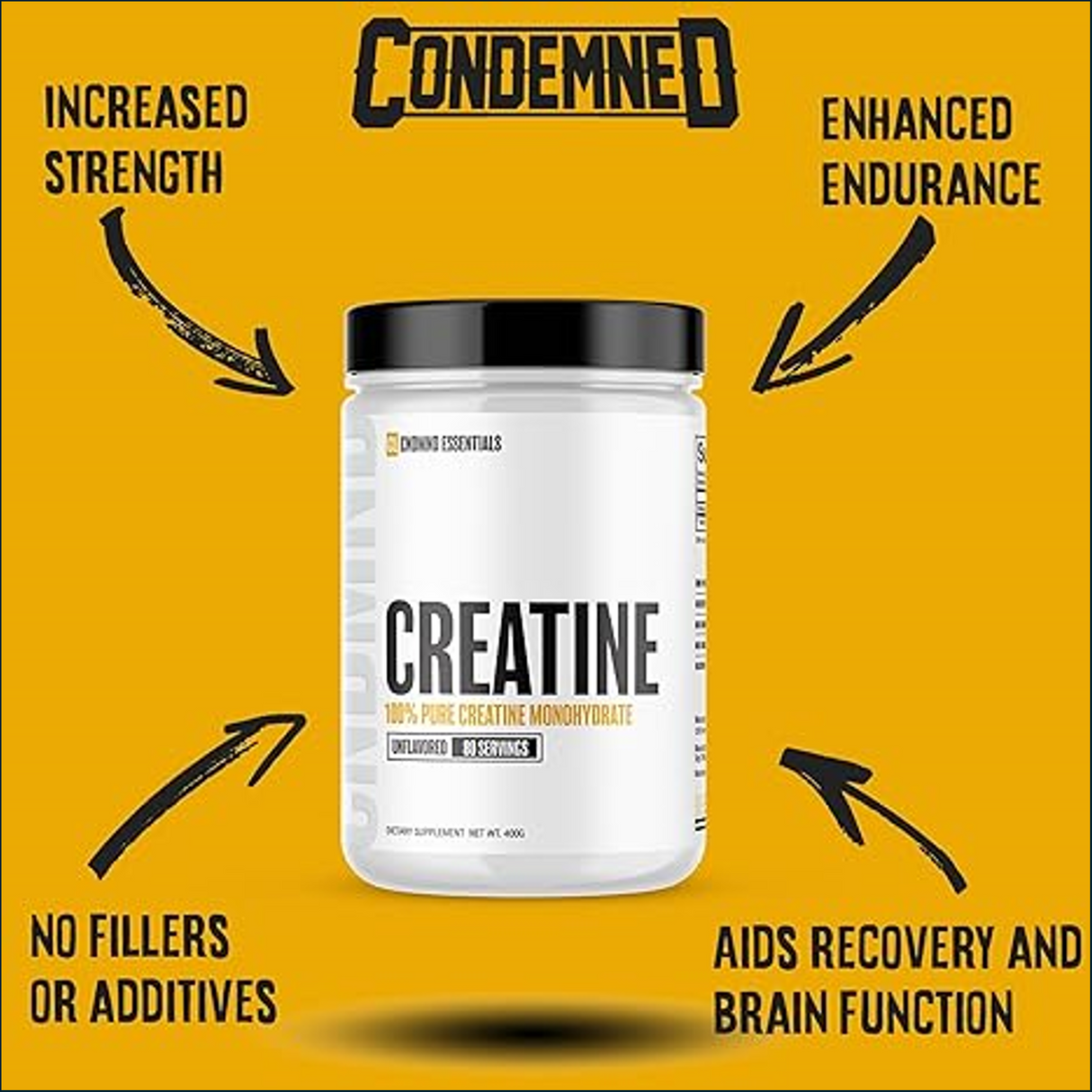 Condemned Labz Creatine, 400g - 80 Servings