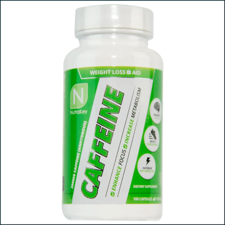 NutraKey Caffeine, 100 Capsules Pre-Workout NutraKey Health 