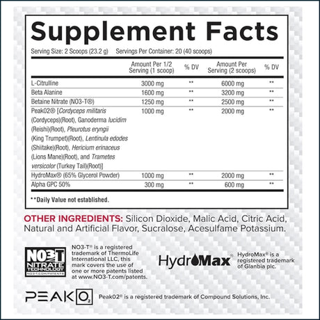 Core Nutritionals Pump Non-Stim Pre-Workout, 20/40 Servings Pre-Workout Core Nutritionals 