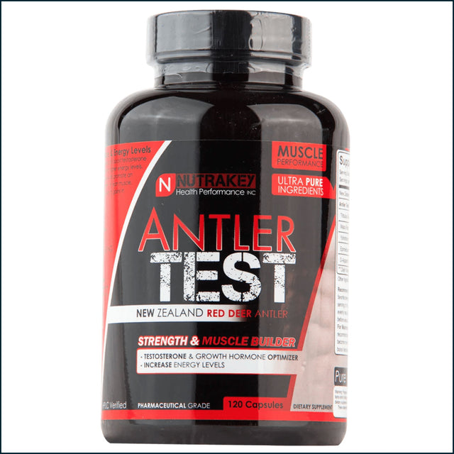 NutraKey Red Deer Antler Test, 120 Caps Testosterone Boosters NutraKey Health 
