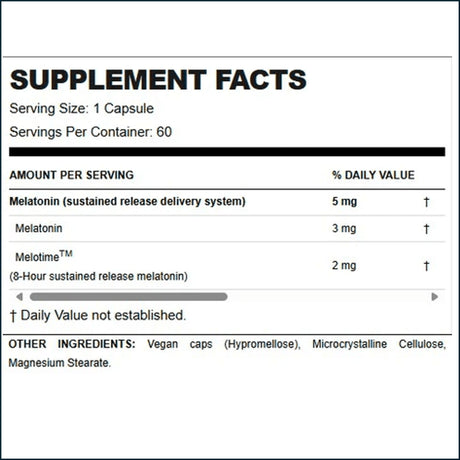 Allmax Melatonin HR, 60 Capsules Vitamins | Herbs Allmax Nutrition 