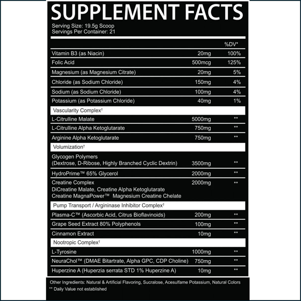 AfterDark Supps EPO+ Non-Stimulant Pre-Workout, 21 Servings Pre-Workout AfterDark Supplements 
