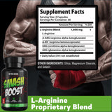 Smash Boost Nitric Oxide Booster, 2 x 60 Capsules Testosterone Boosters Smash 