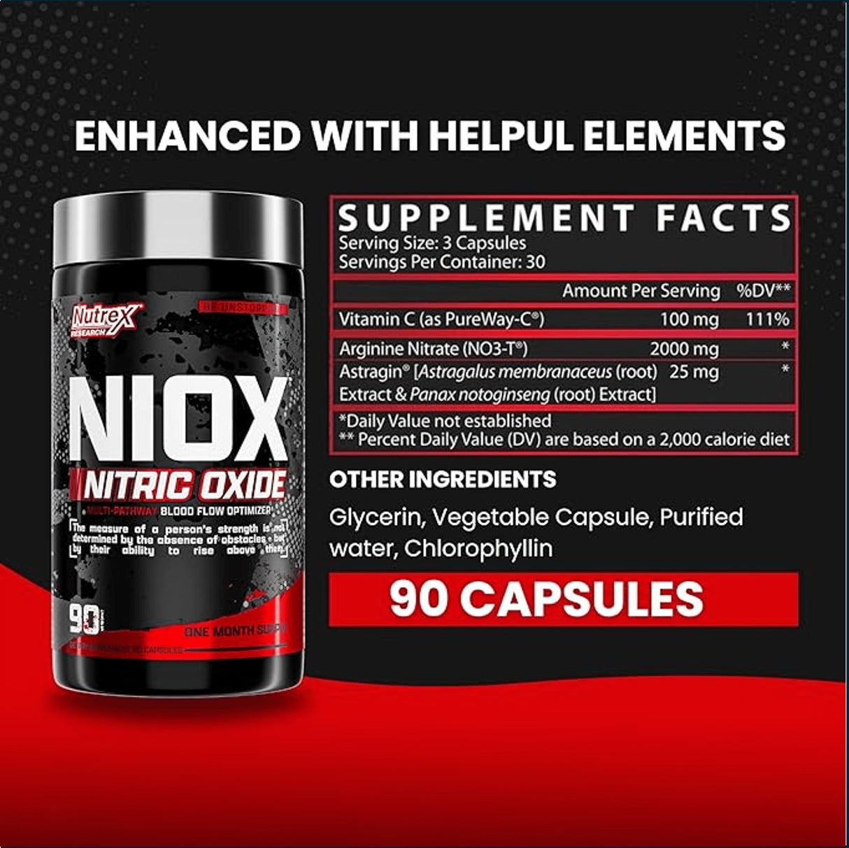 Nutrex Niox Nitric Oxide, 2 x 90 Caps Combo Deals - BOGO Nutrex Research 