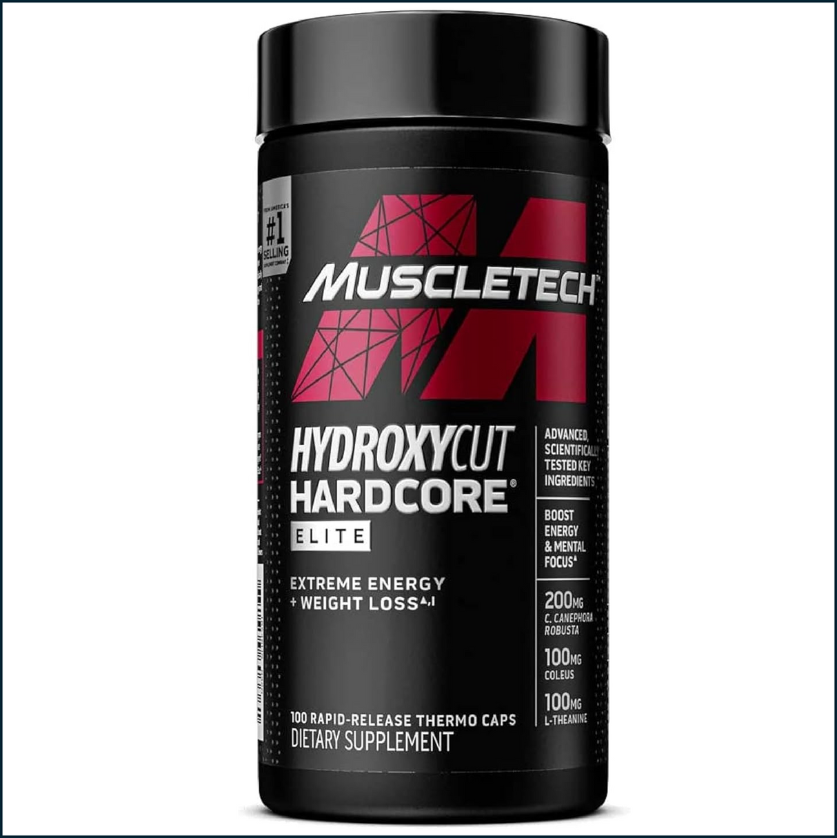 MuscleTech HydroxyCut HardCore Elite, 100 Caps