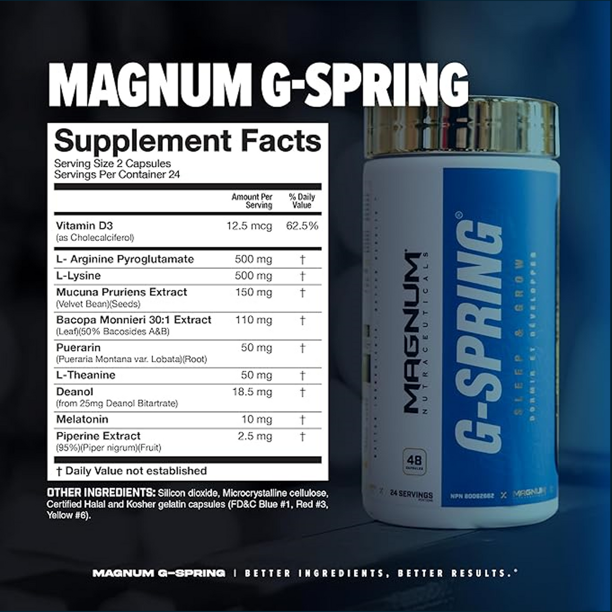 Magnum G Spring - Sleep & Grow, 48 Caps - 24 Servings