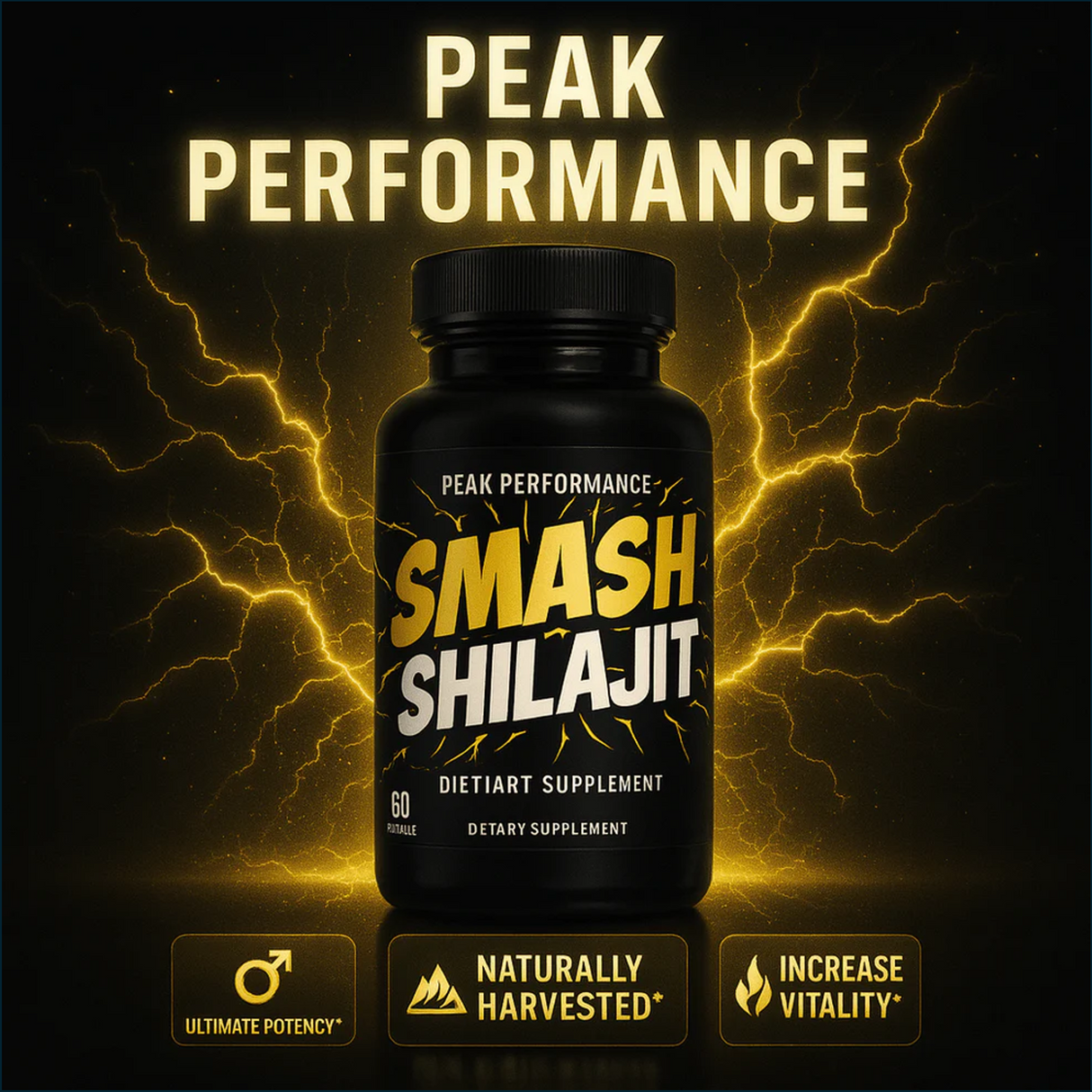 Smash Shilajit, 60 Capsules