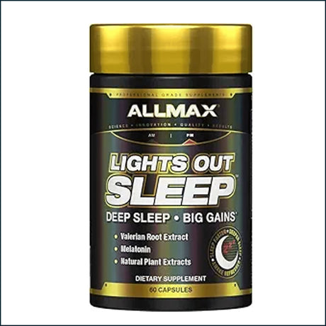Allmax Lights Out Sleep Aid, 60 Capsules Vitamins | Herbs Allmax Nutrition 