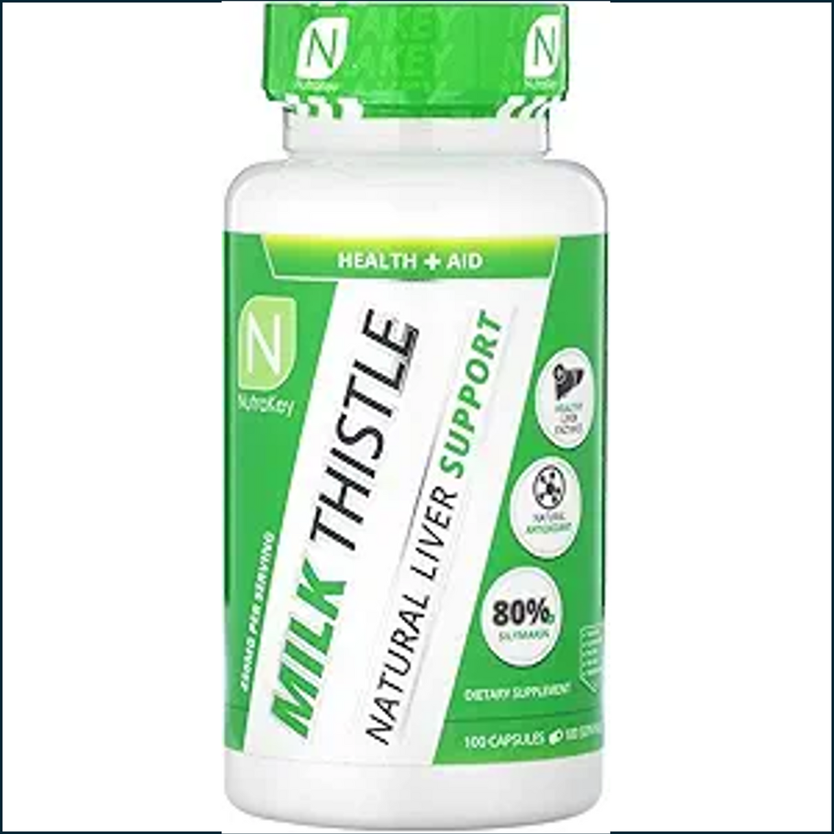 NutraKey Milk Thistle 250mg, 100 Capsules