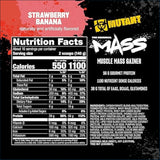 Mutant Mass, 2 x 5lbs Weight Gainer Mutant 