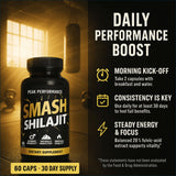 Smash Shilajit, 60 Capsules Testosterone Boosters Smash 