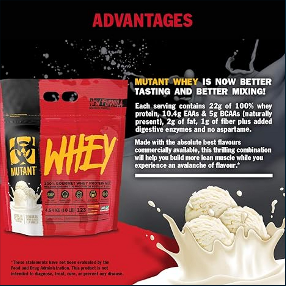 Mutant Whey Protein, 5lbs