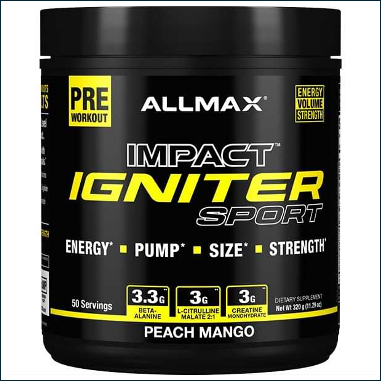 Allmax Impact Igniter Sport, 50 Servings