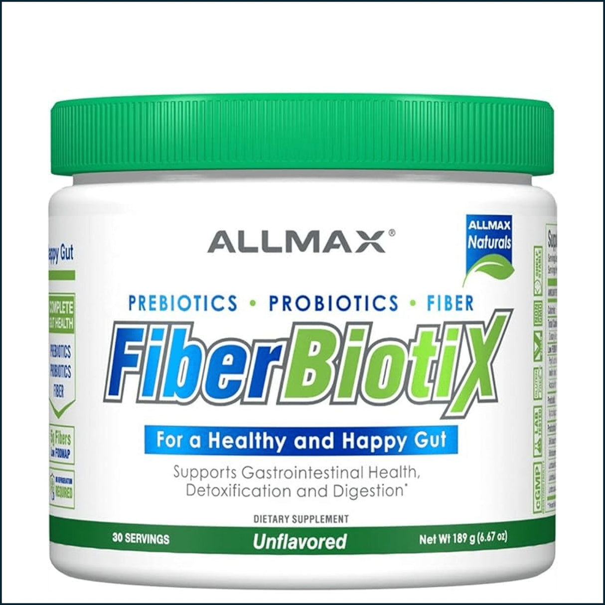 Allmax FiberBiotix, 30 Servings Vitamins | Herbs Allmax Nutrition 