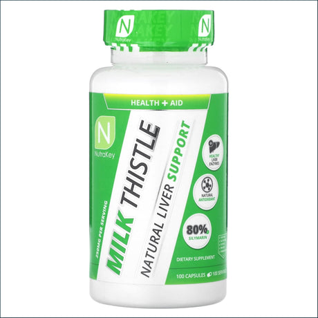 NutraKey Milk Thistle, 100 Capsules Vitamins | Herbs NutraKey Health 