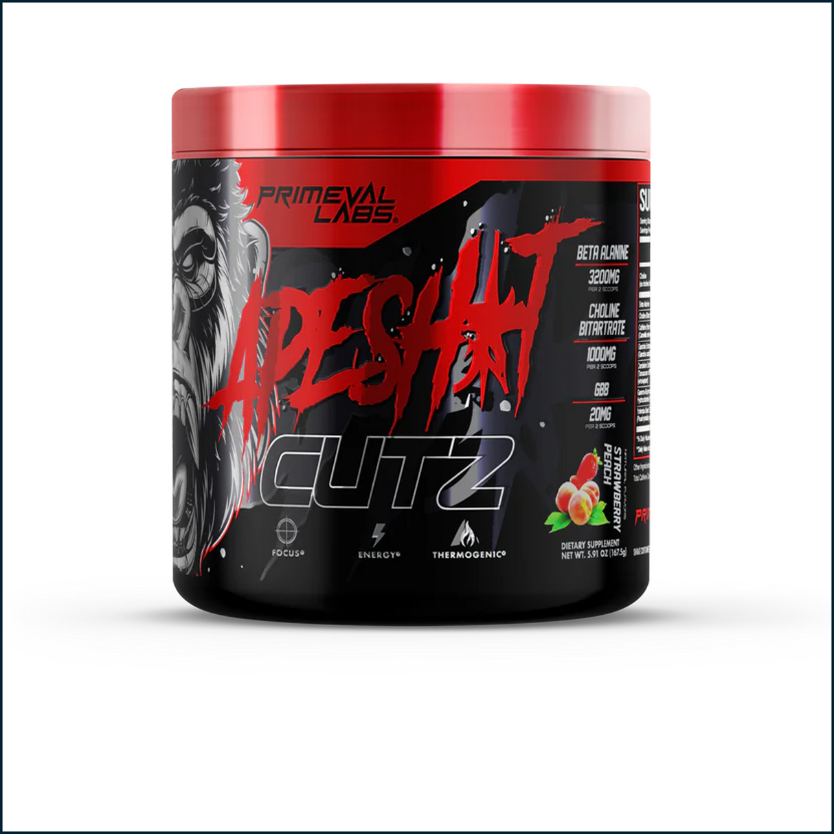 Primeval Labs Ape Sh*t Cutz Pre Workout, 50 Servings