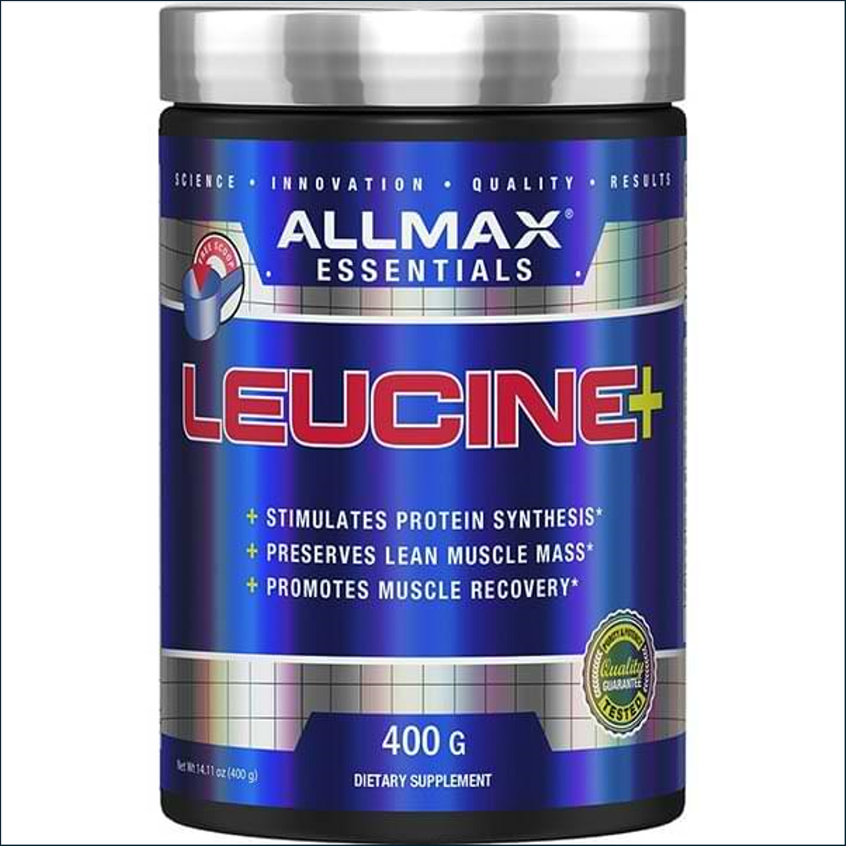 Allmax Leucine+, 400 Grams - 80 Serv