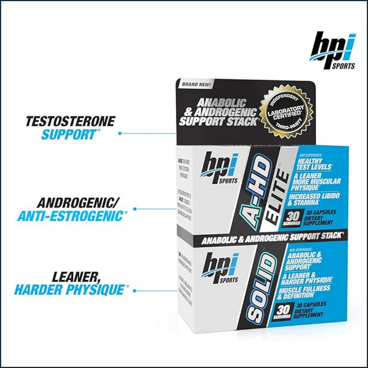 BPI Sports A-HD Elite & Solid Combo, 30 Servings