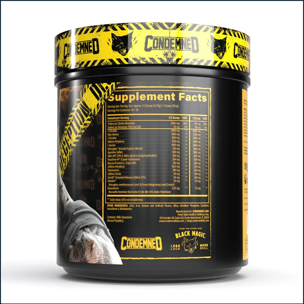 Condemned Labz Deception Pre-Workout, 40 Servings