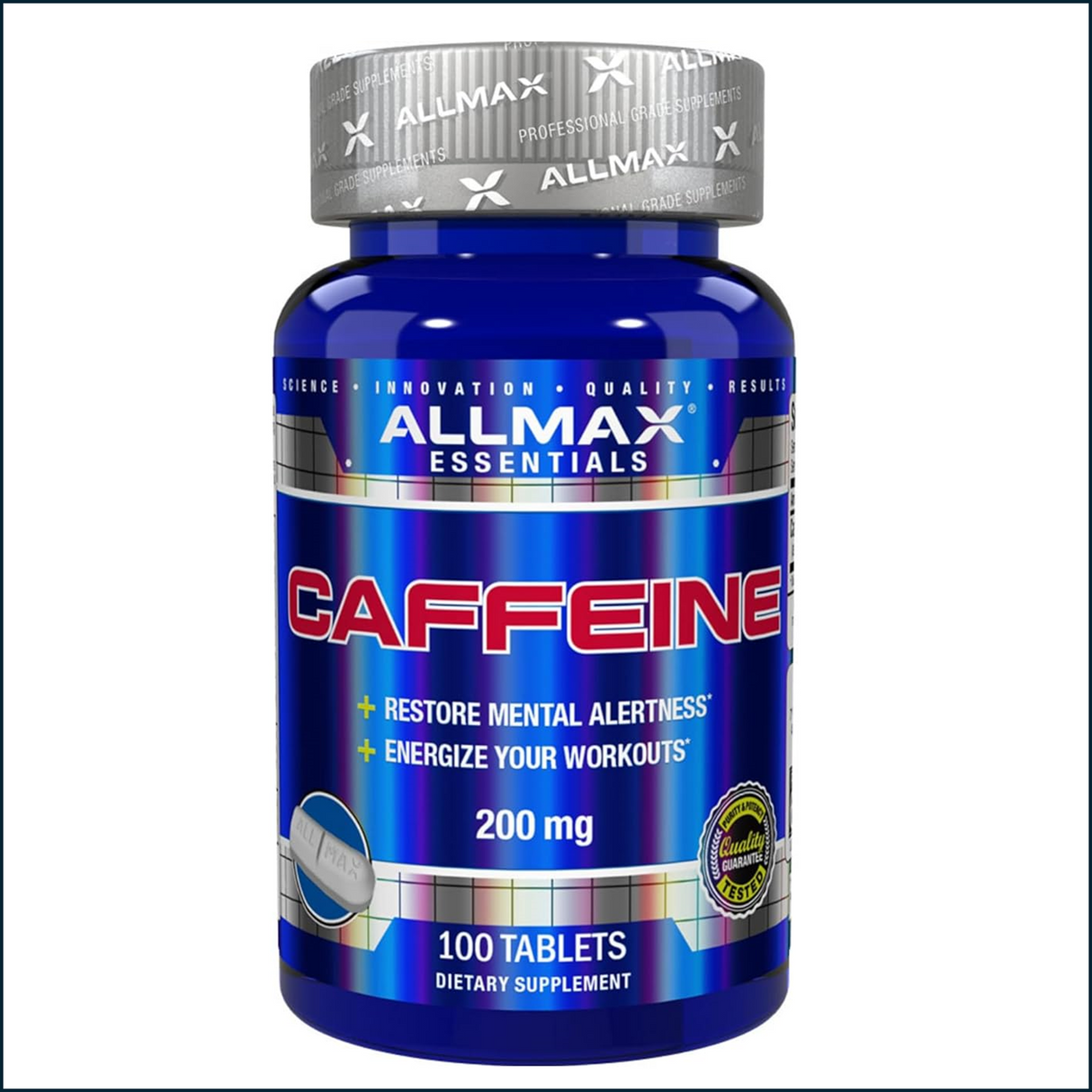 Allmax Caffeine, 100 Capsules