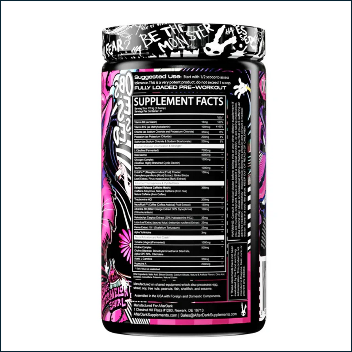 AfterDark Supps Void Extreme Pre-Workout, 21 Servings