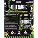 Nutrex OutRage, 30 Servings Pre-Workout Nutrex Research 