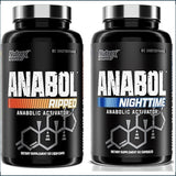 Nutrex Anabol NightTime & Ripped Combo, 60 Caps of each Testosterone Boosters Nutrex Research 