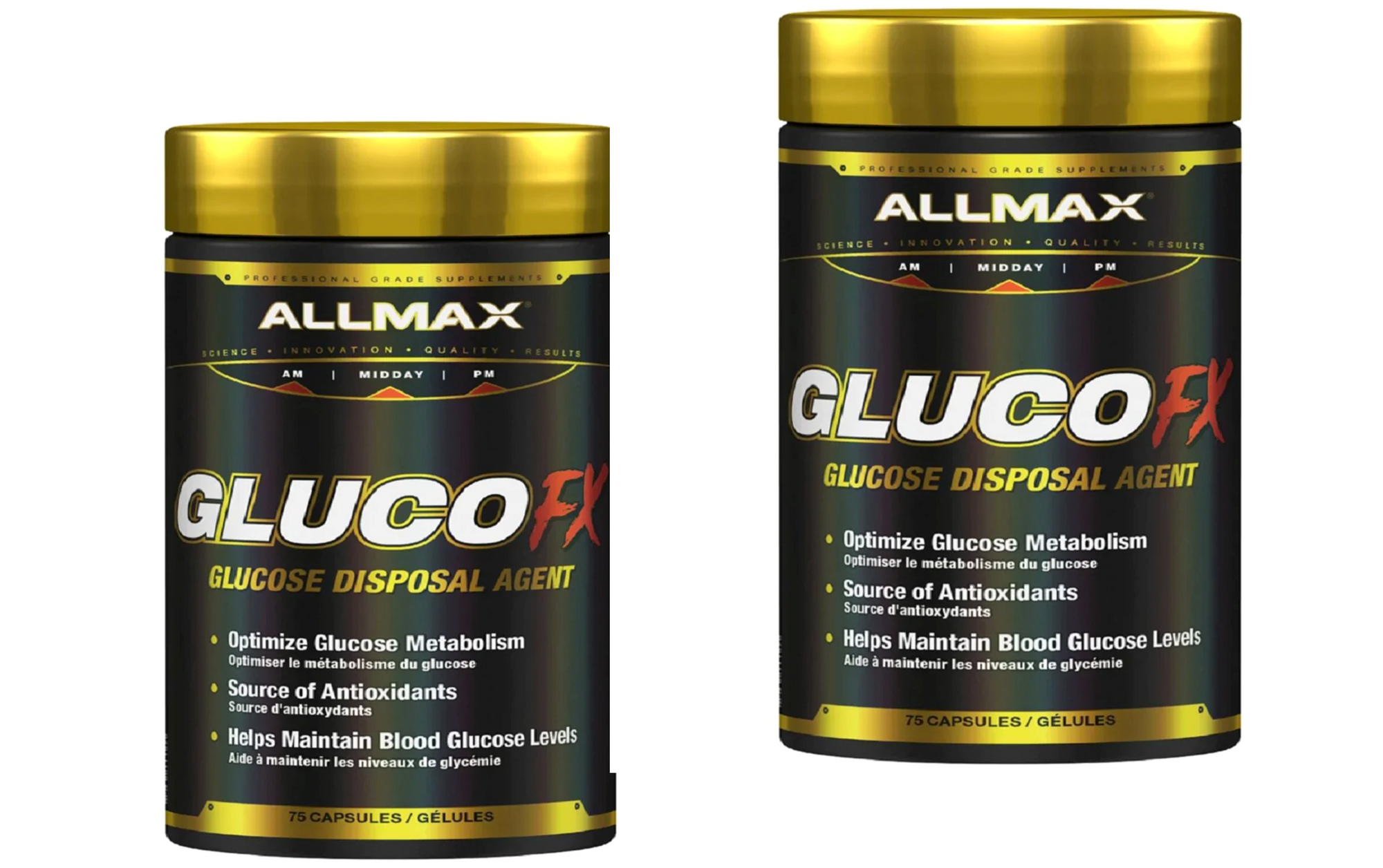 Allmax Gluco FX, 2 x 75 Caps (New Lower Price)