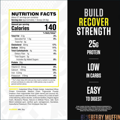RYSE Loaded Protein, 27 Servings Clearance Ryse 