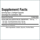 Allmax Omega 3 (Ultra-Pure Cold-Water Fish Oil) 1000mg, 180 Softgels Vitamins | Herbs Allmax Nutrition 