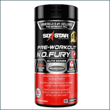 Six Star N.O. Fury Elite Series Pre-Workout, 60 Capsules