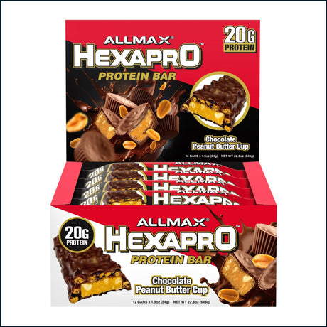 Allmax Hexapro Protein Bar, Box of 12 Bars, Cookies & Snacks Allmax Nutrition 